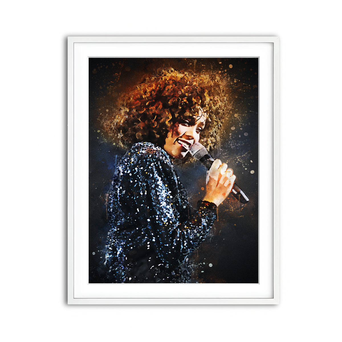 Framed Print 3x4 White