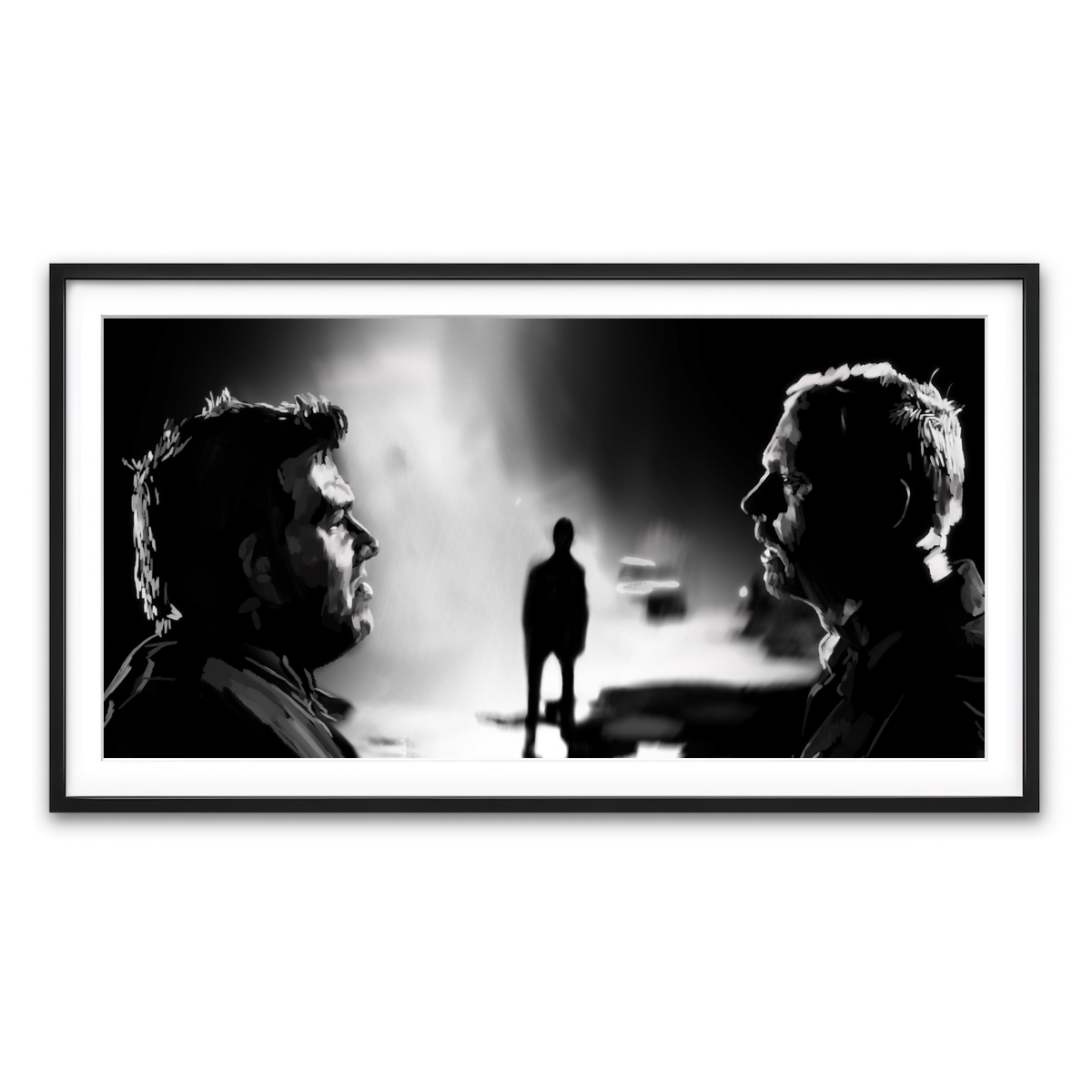 Framed Print 2x1 Black