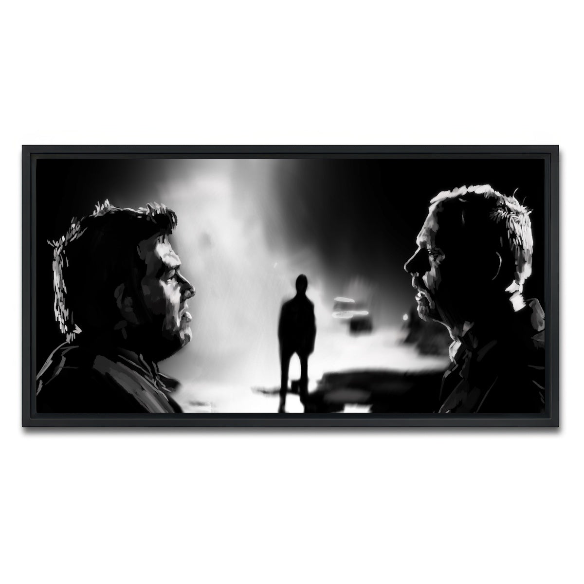 AUTO-MOCKUP WHITE | Who Made You King of the Zombies | 1 Piece | Black Framed Canvas | group=2x1