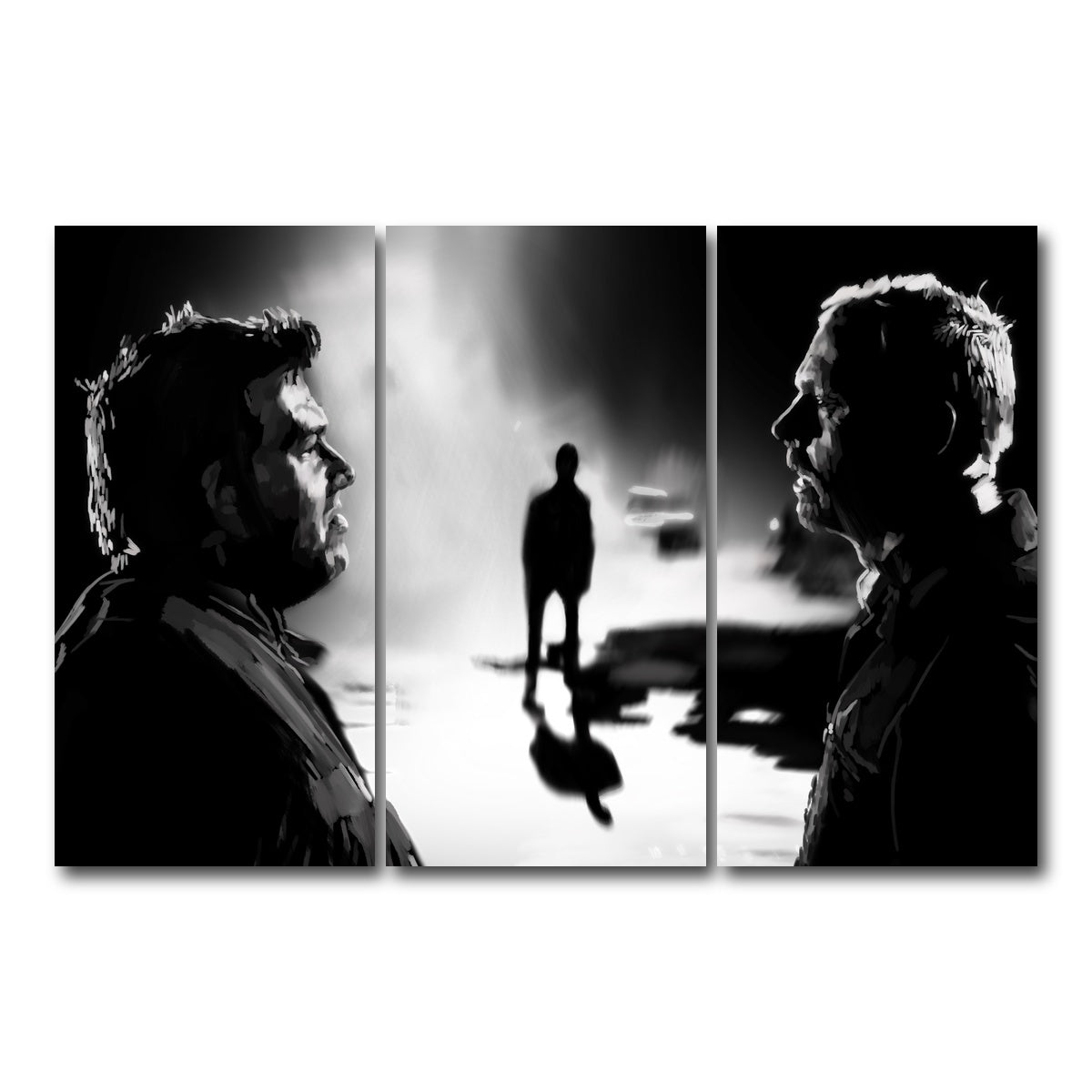 AUTO-MOCKUP WHITE | Who Made You King of the Zombies | 3 Piece | Gallery Wrap Canvas | group=12x24