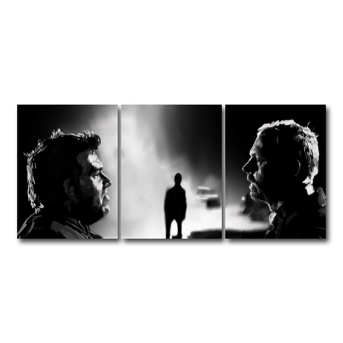 AUTO-MOCKUP WHITE | Who Made You King of the Zombies | 3 Piece | Gallery Wrap Canvas | group=18x24