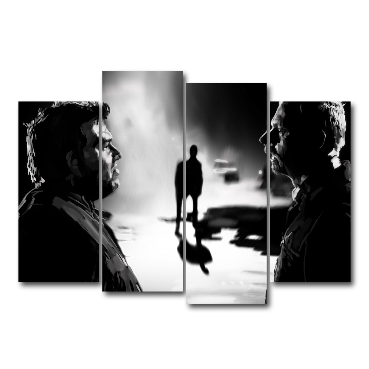 AUTO-MOCKUP WHITE | Who Made You King of the Zombies | 4 Piece | Gallery Wrap Canvas | group=4_normal