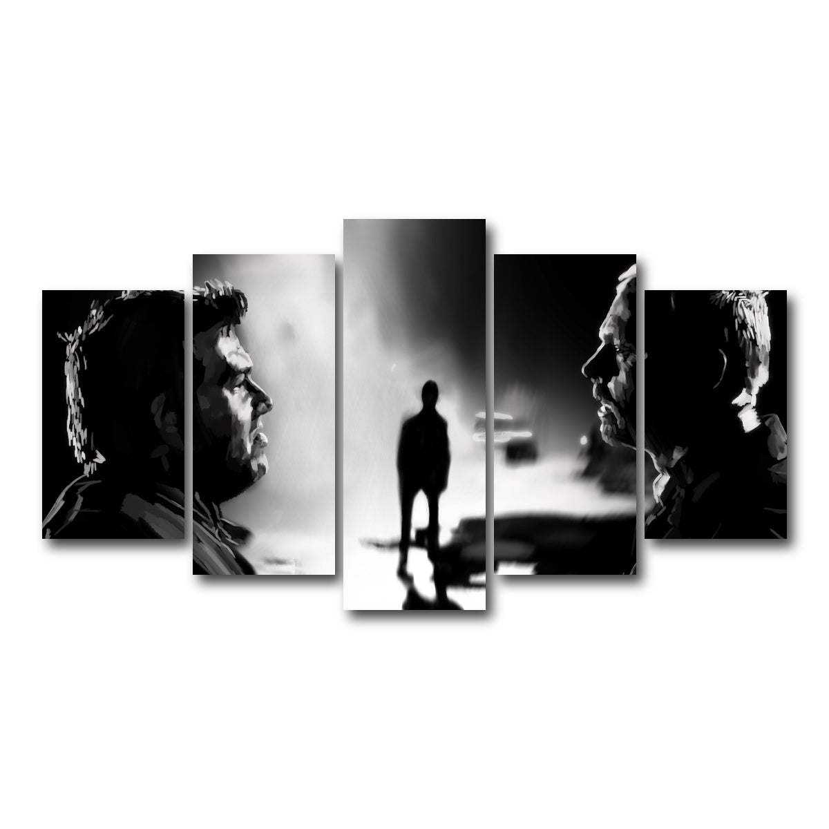AUTO-MOCKUP WHITE | Who Made You King of the Zombies | 5 Piece | Gallery Wrap Canvas | group=5_normal