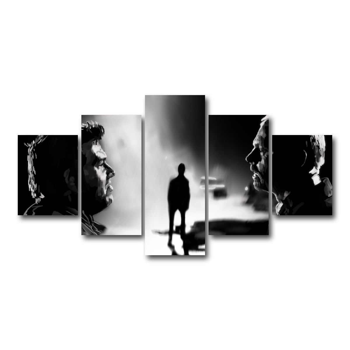 AUTO-MOCKUP WHITE | Who Made You King of the Zombies | 5 Piece | Gallery Wrap Canvas | group=5_short