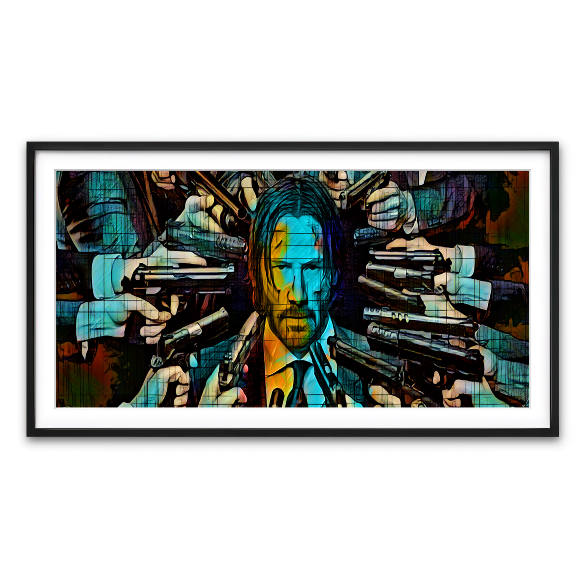 Framed Print 2x1 Black