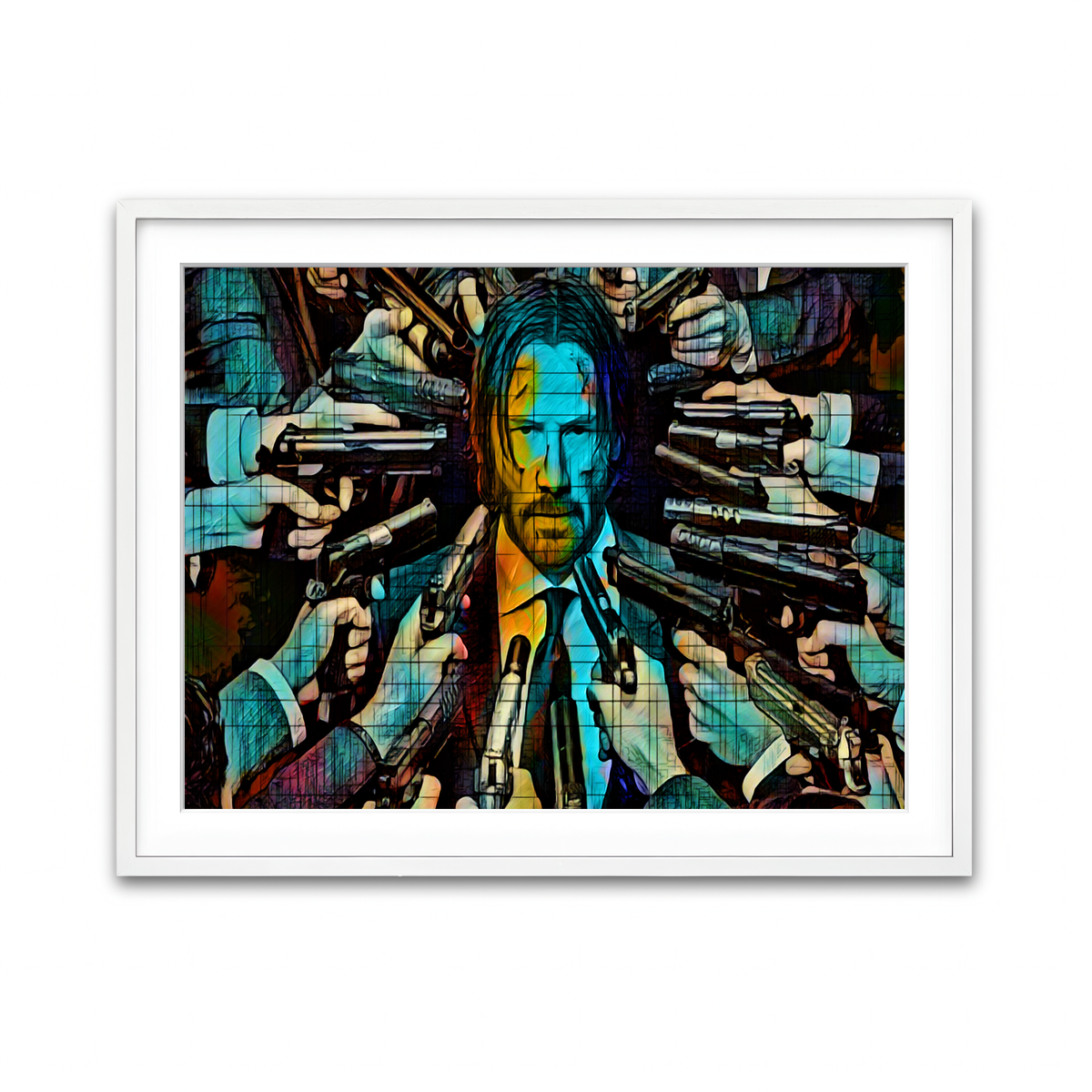 Framed Print 4x3 White