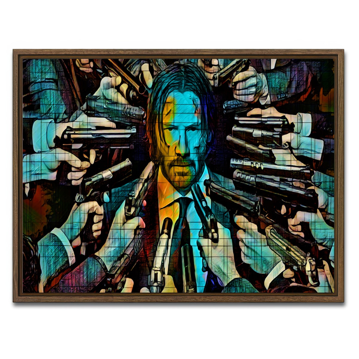 AUTO-MOCKUP WHITE | Wick | 1 Piece | Walnut Framed Canvas | group=4x3