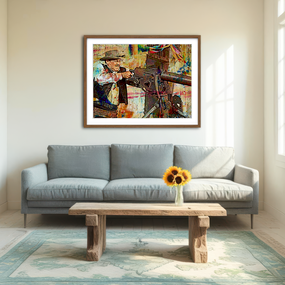 AUTO-MOCKUP ROOM | Wild Bunch Shootout Wall Art