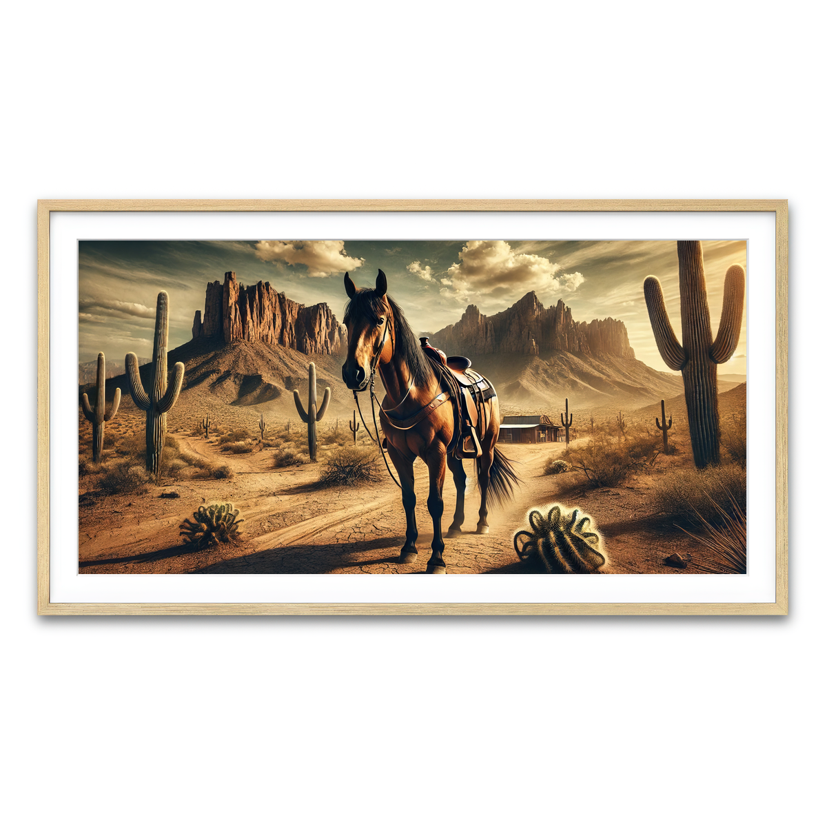 Framed Print 2x1 Natural
