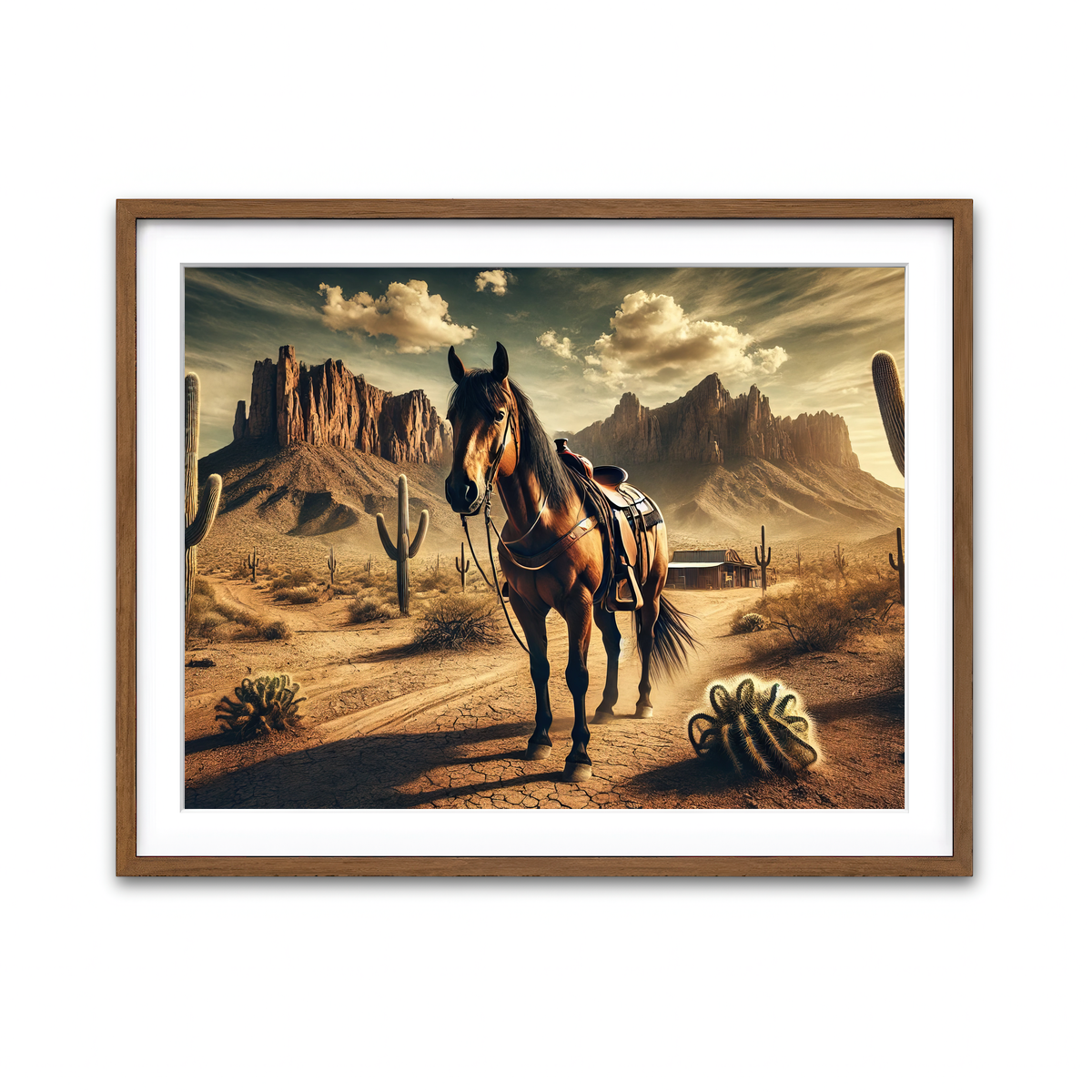 Framed Print 4x3 Walnut