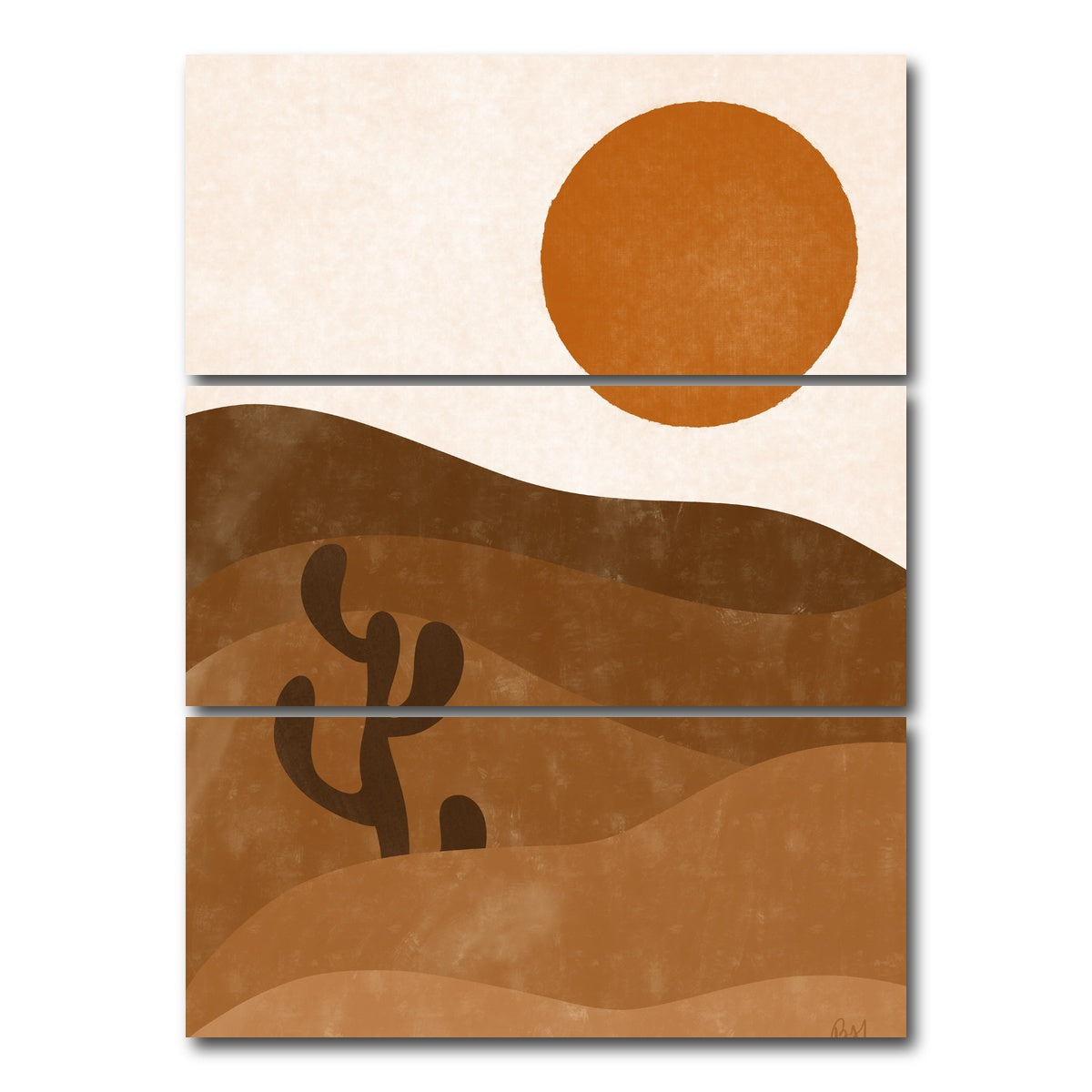 AUTO-MOCKUP WHITE | Wild Wild West | 3 Piece | Gallery Wrap Canvas | group=8x18_stacked