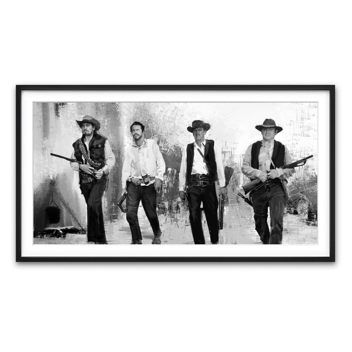 Framed Print 2x1 Black