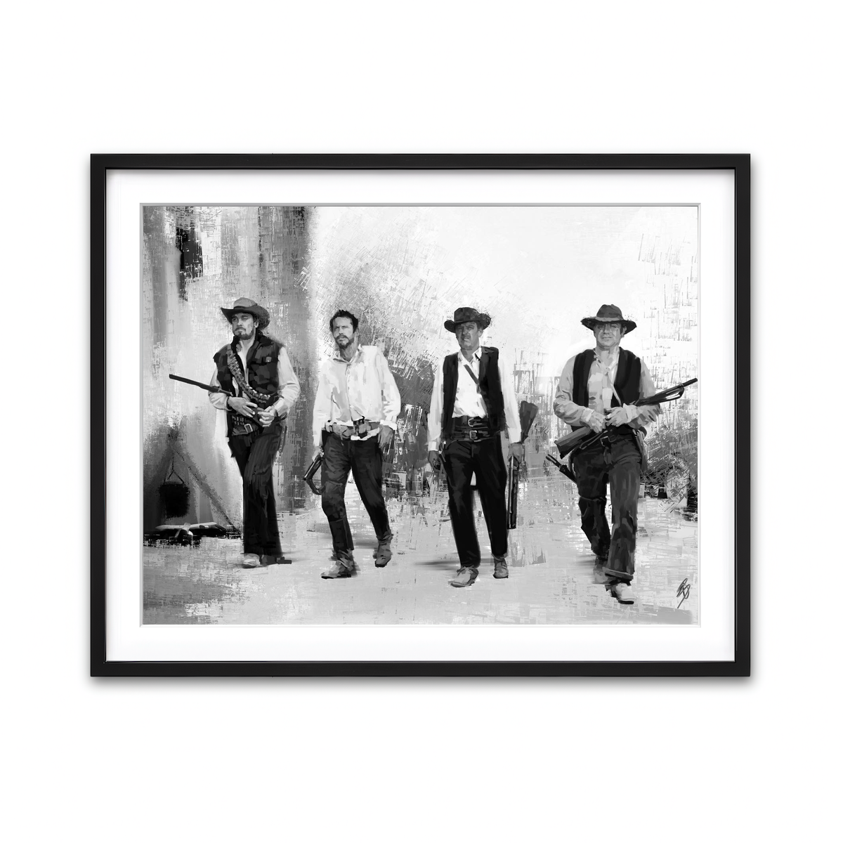 Framed Print 4x3 Black