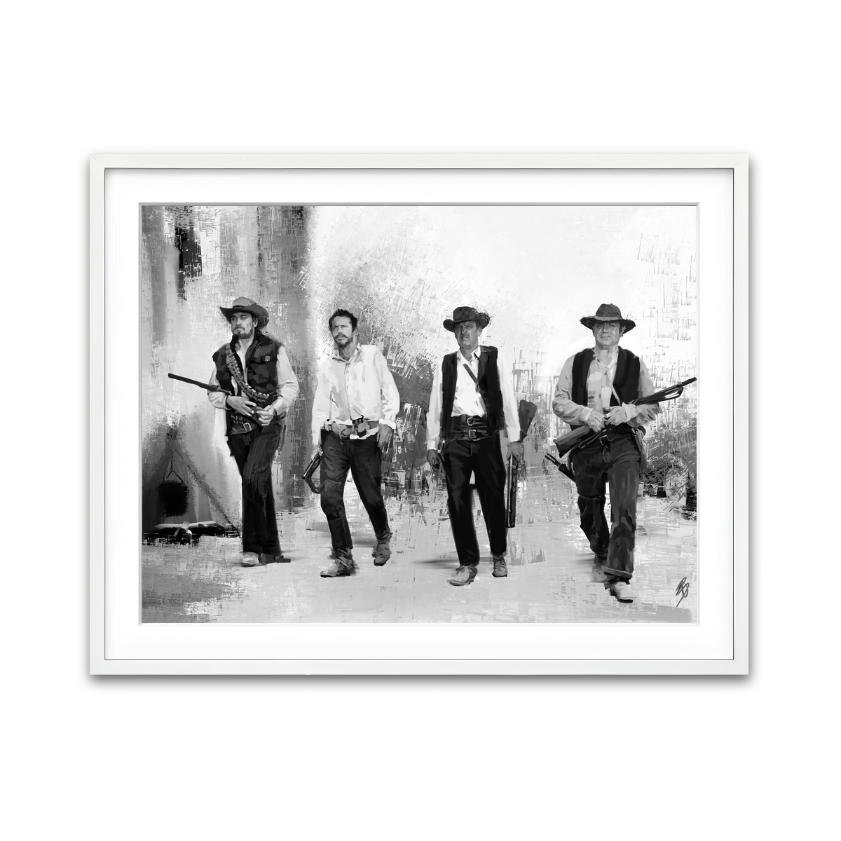 Framed Print 4x3 White