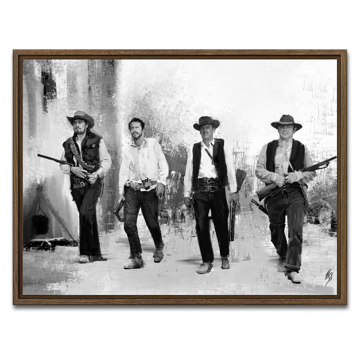 AUTO-MOCKUP WHITE | Wild | 1 Piece | Walnut Framed Canvas | group=4x3