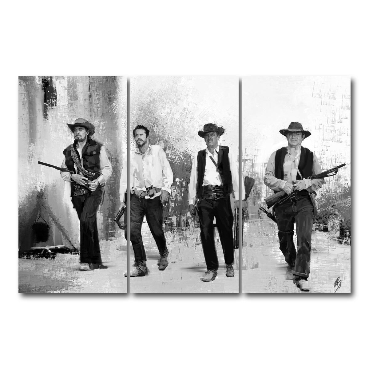 AUTO-MOCKUP WHITE | Wild | 3 Piece | Gallery Wrap Canvas | group=12x24