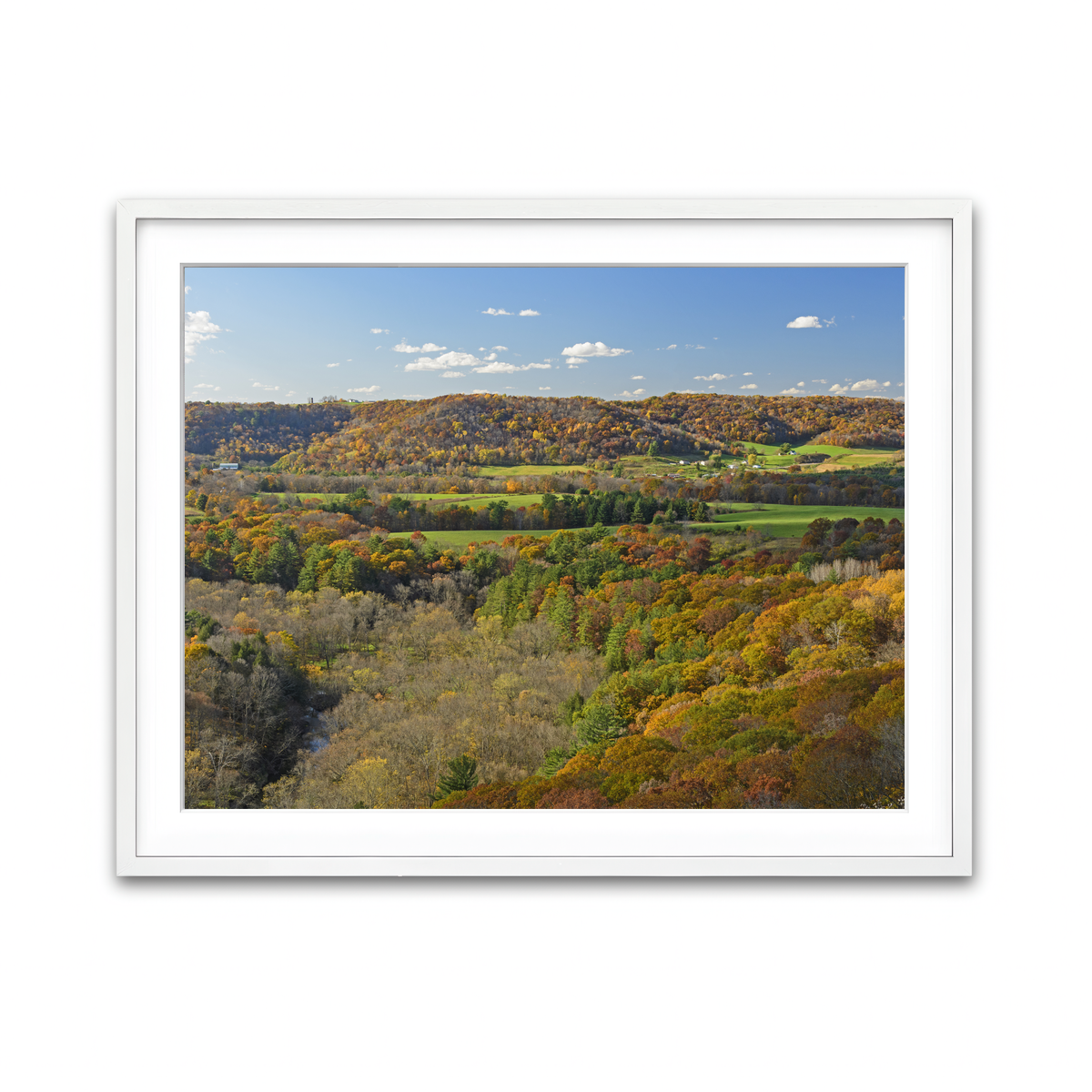 Framed Print 4x3 White