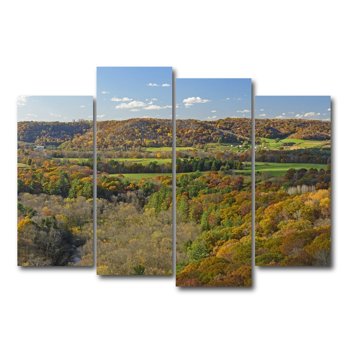 AUTO-MOCKUP WHITE | Wildcat Mountain State Park | 4 Piece | Gallery Wrap Canvas | group=4_normal