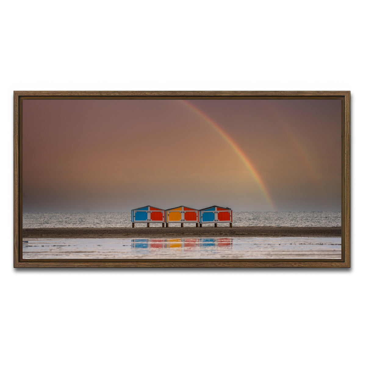 AUTO-MOCKUP WHITE | Wildwood | 1 Piece | Walnut Framed Canvas | group=2x1