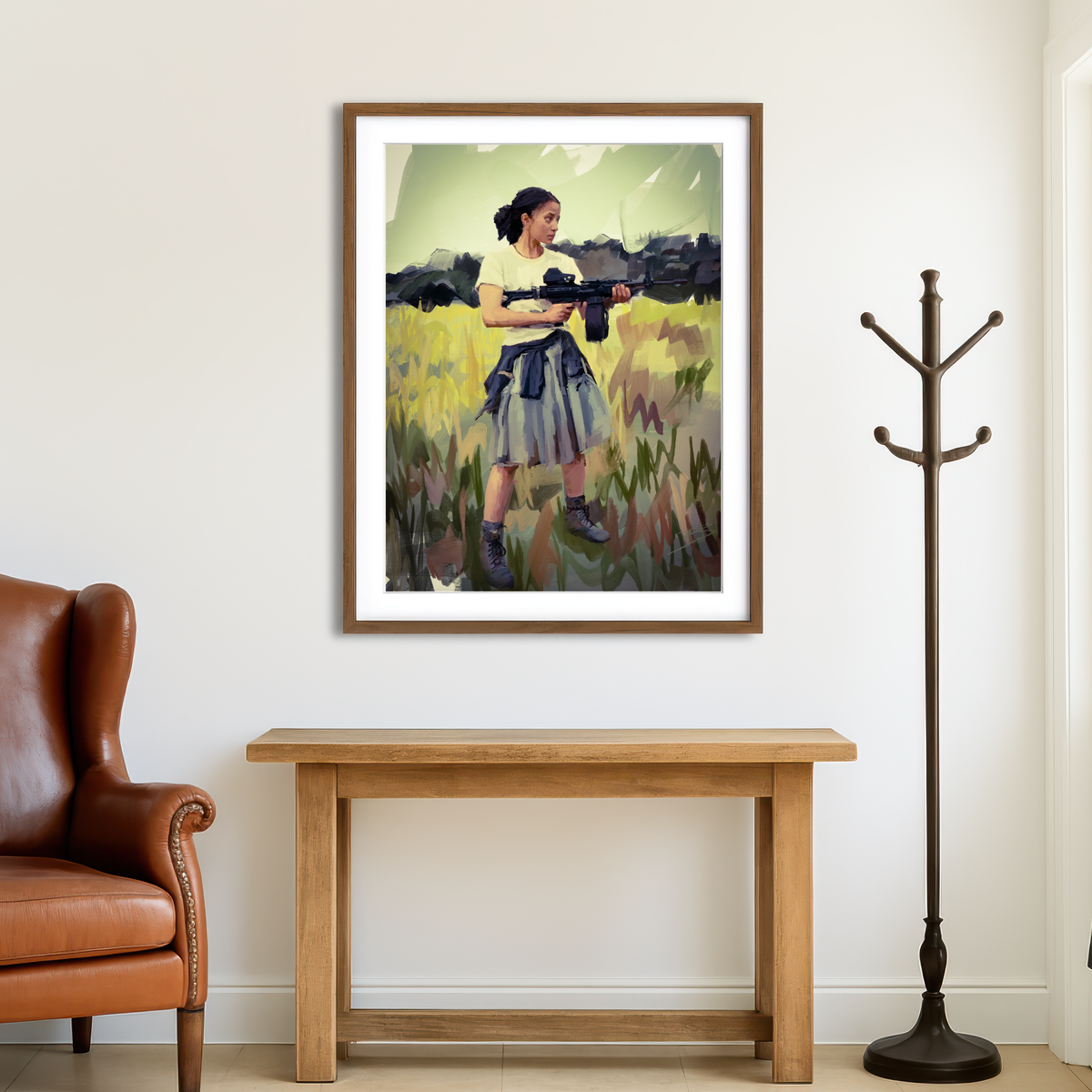 AUTO-MOCKUP ROOM | Willa - One Battle After Another Wall Art