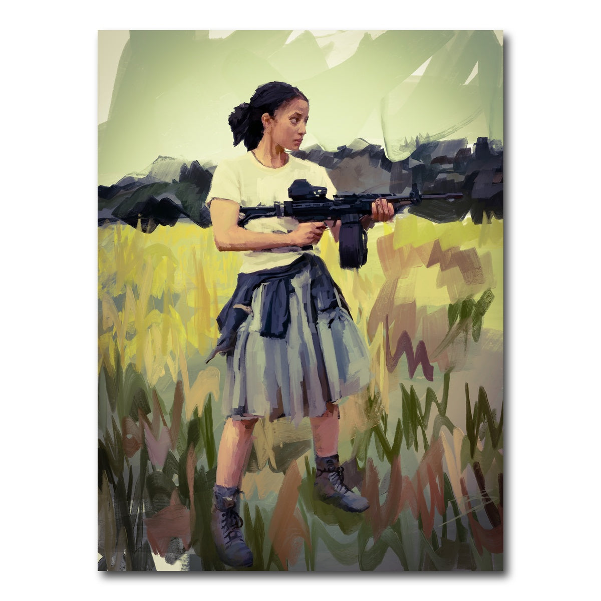 AUTO-MOCKUP WHITE | Willa - One Battle After Another | 1 Piece | Gallery Wrap Canvas | group=3x4