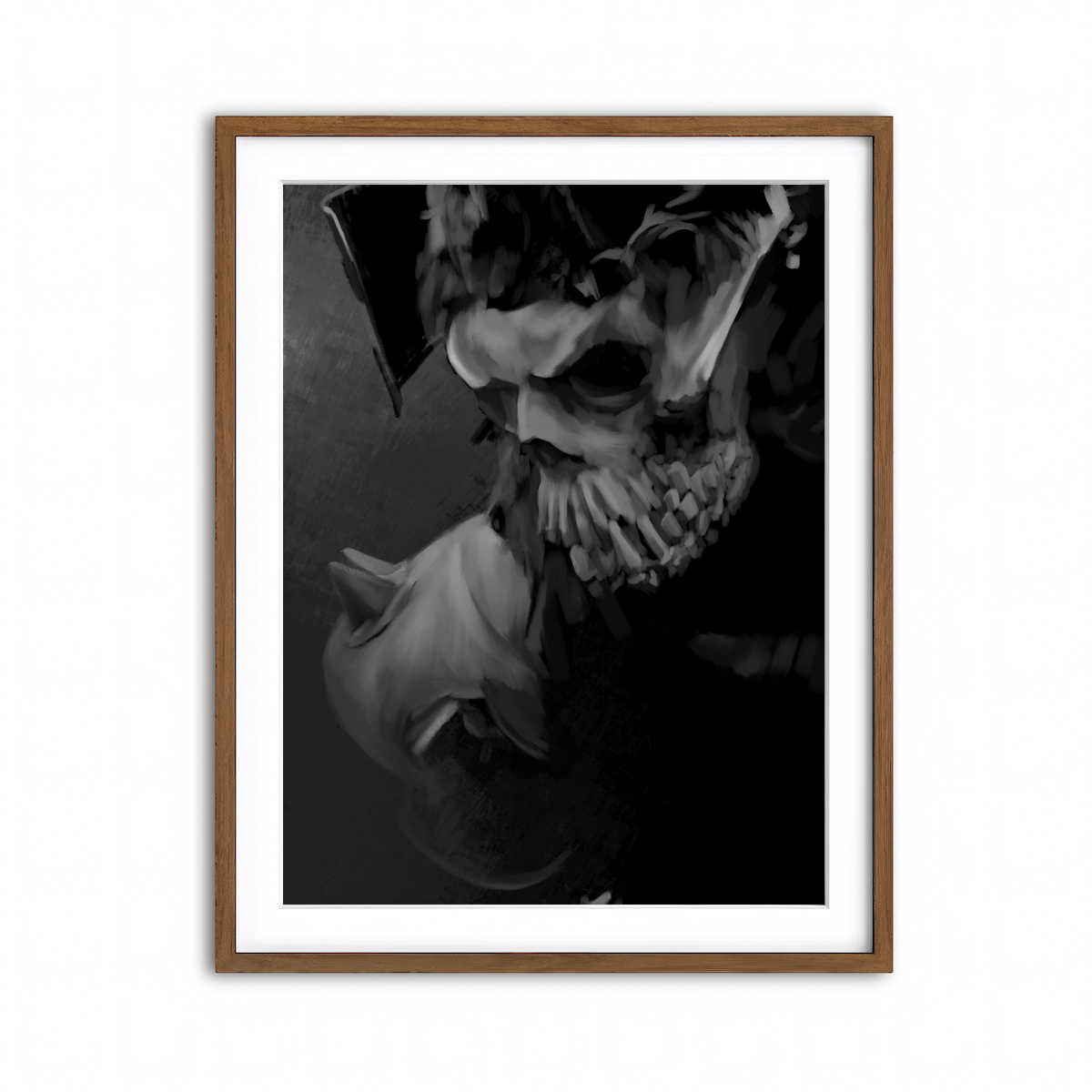 Framed Print 3x4 Walnut