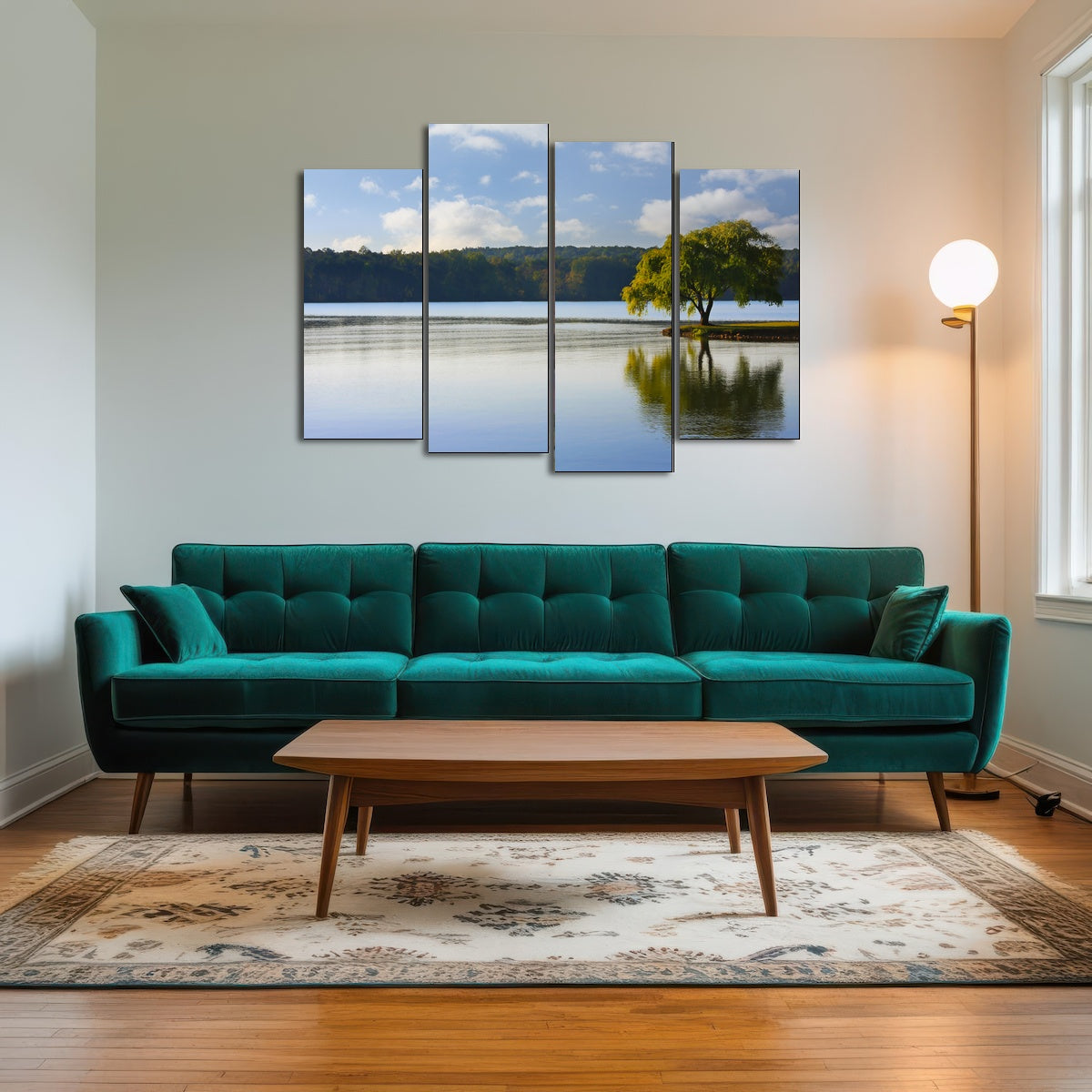 AUTO-MOCKUP ROOM | Willow tree on the Tennessee River