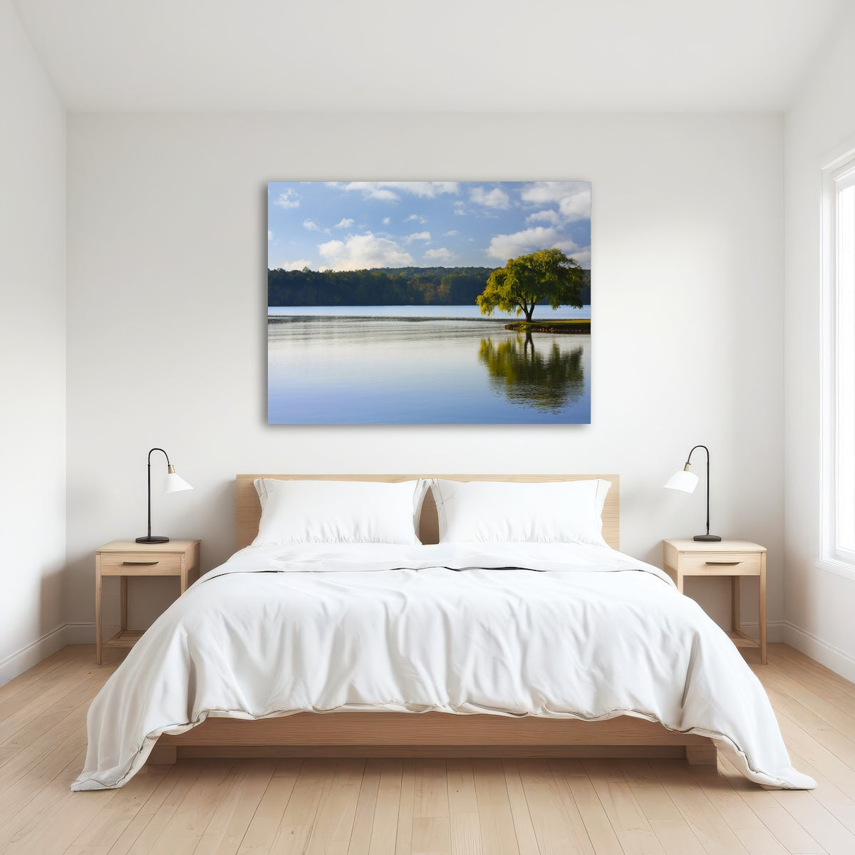AUTO-MOCKUP ROOM | Willow tree on the Tennessee River