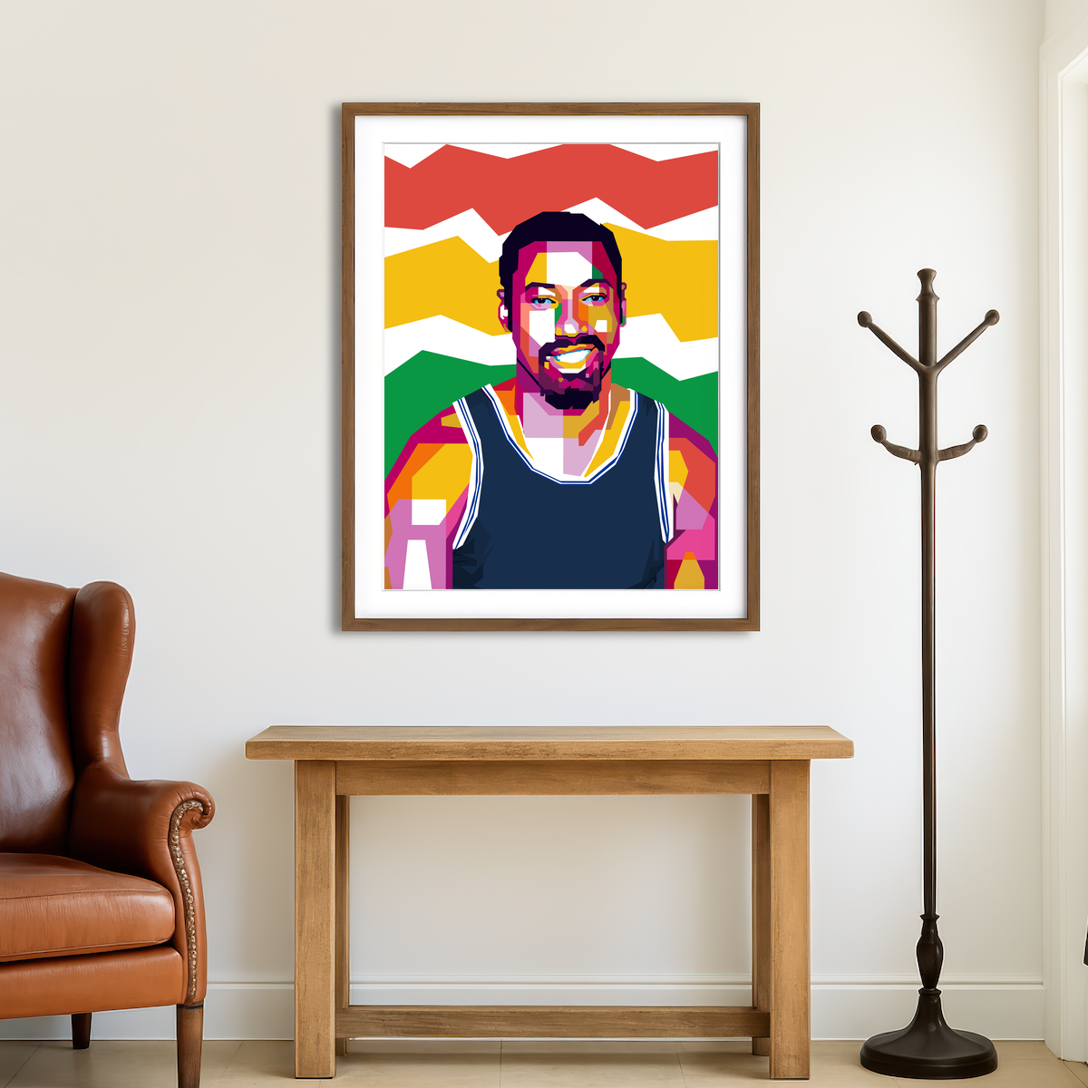 AUTO-MOCKUP ROOM | Wilt Chamberlain 2 Wall Art