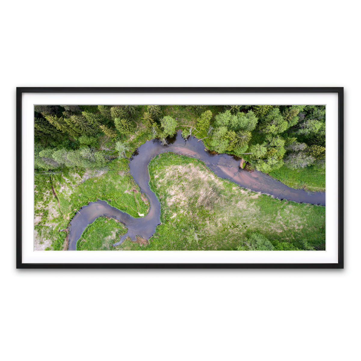 Framed Print 2x1 Black