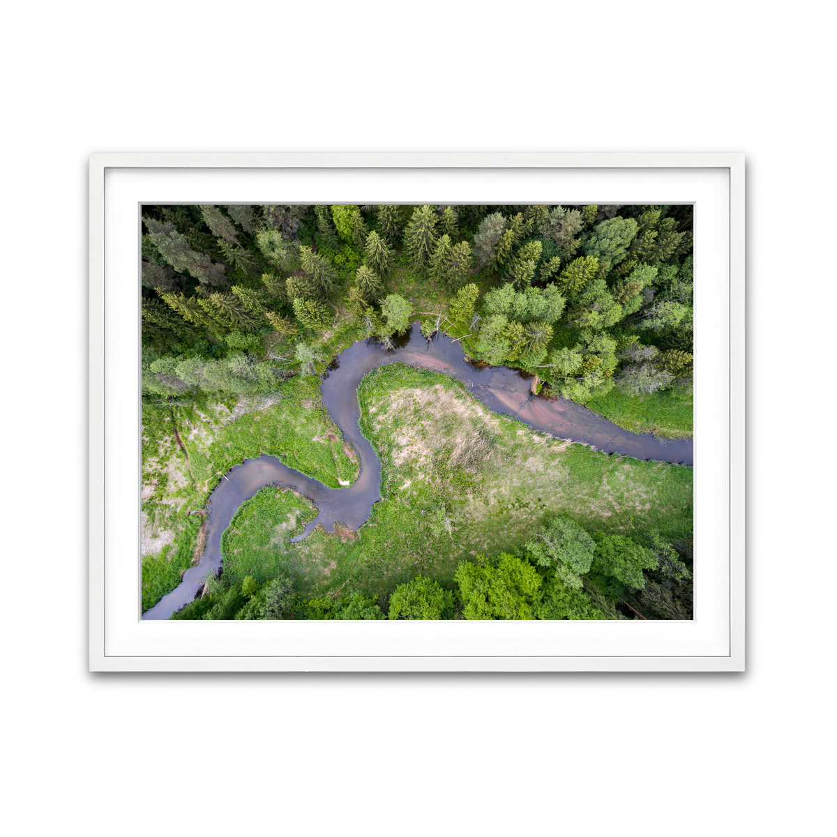 Framed Print 4x3 White