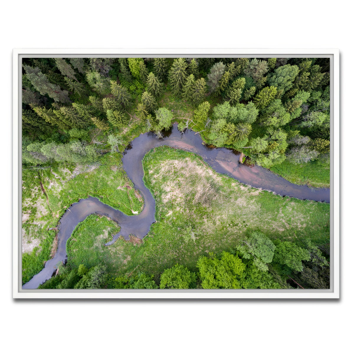 AUTO-MOCKUP WHITE | Winding Creek | 1 Piece | White Framed Canvas | group=4x3