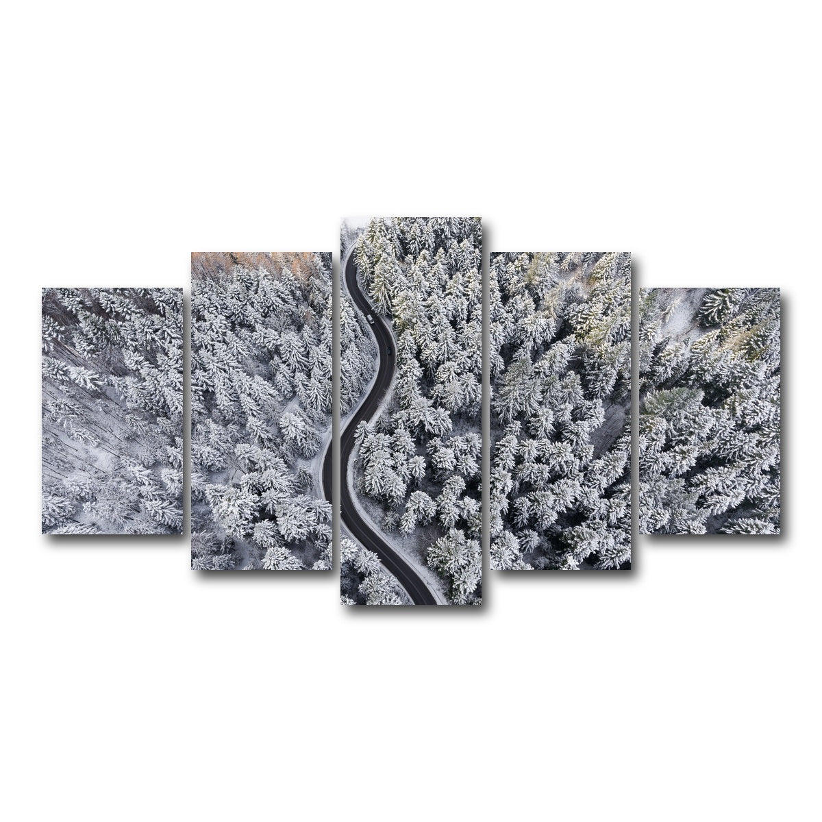 AUTO-MOCKUP WHITE | Winding Winter | 5 Piece | Gallery Wrap Canvas | group=5_normal