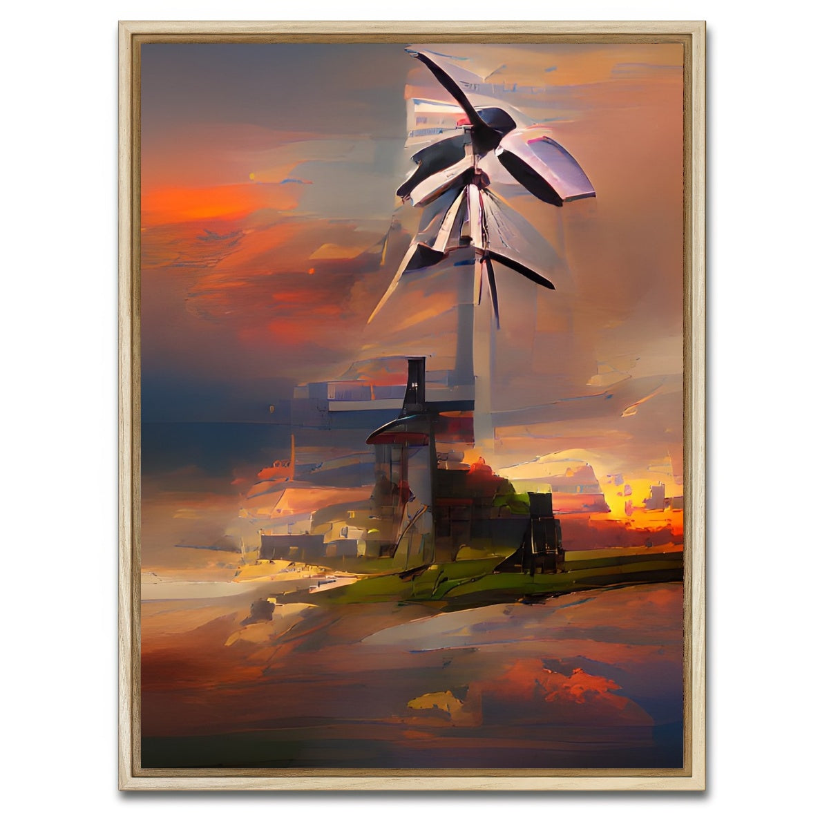AUTO-MOCKUP WHITE | Windmill | 1 Piece | Natural Framed Canvas | group=3x4