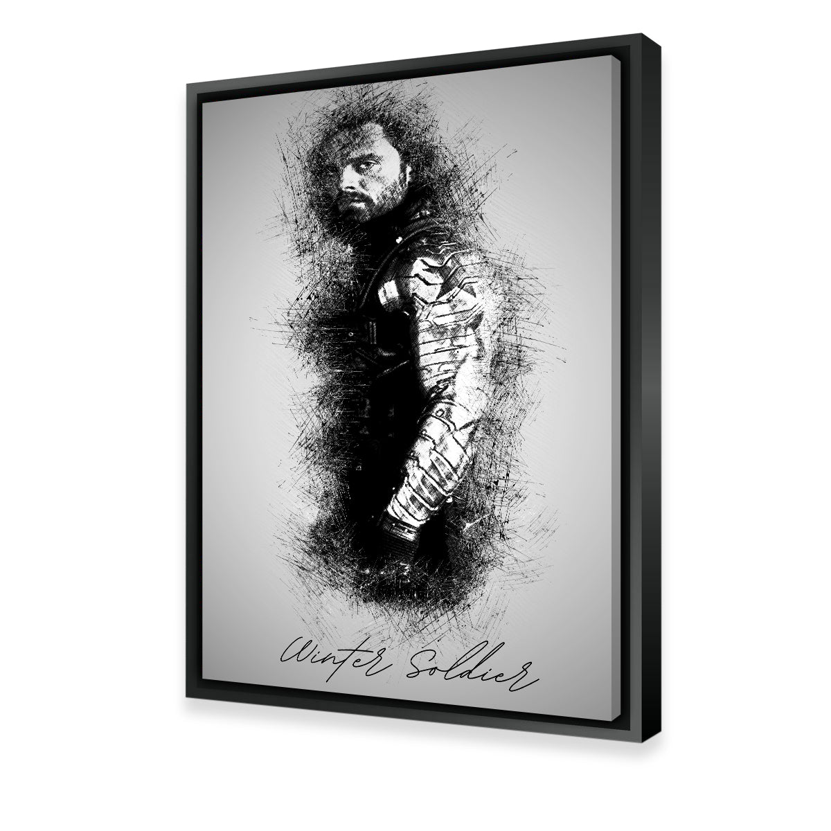Winter Soldier Sketch Wall Art