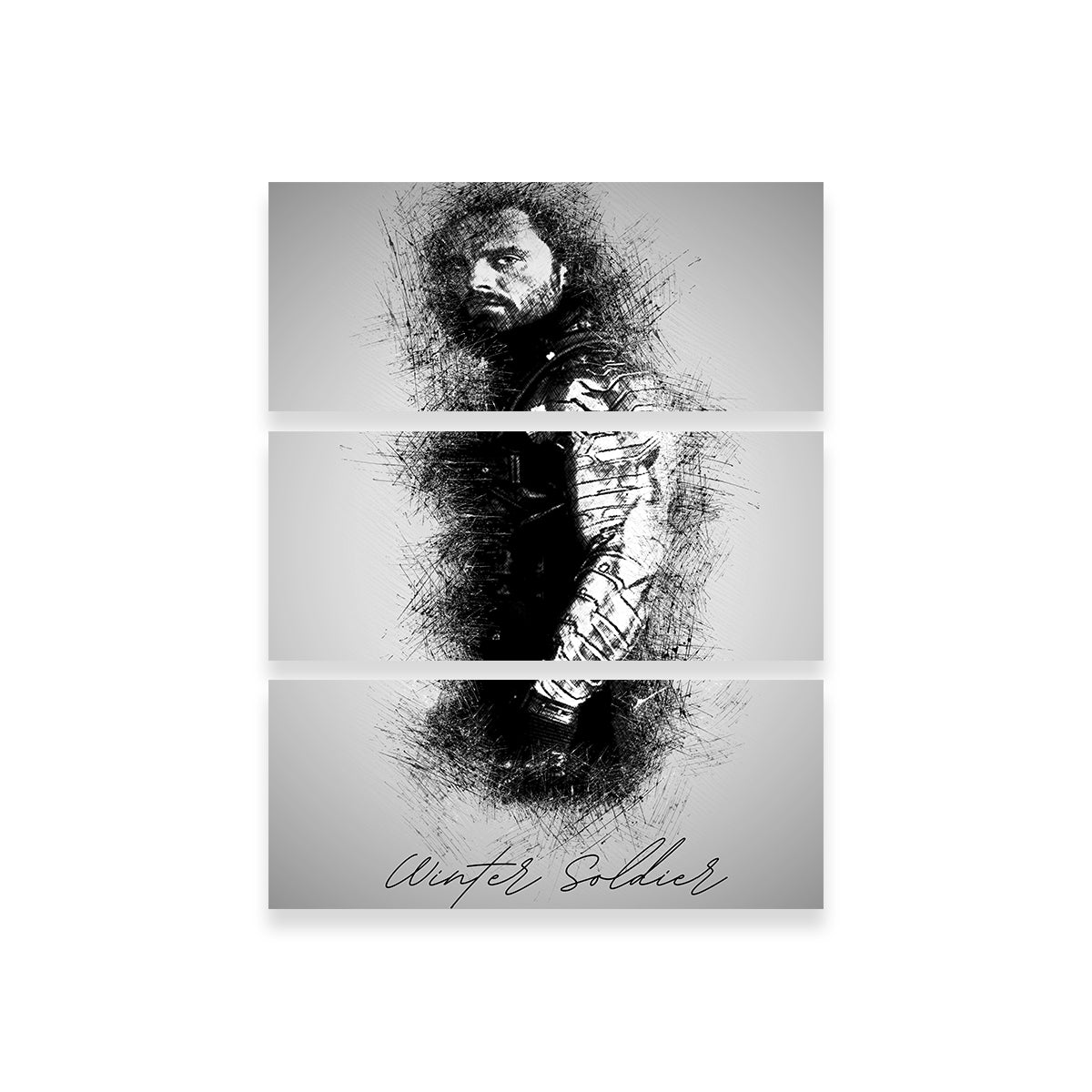 Winter Soldier Sketch Wall Art