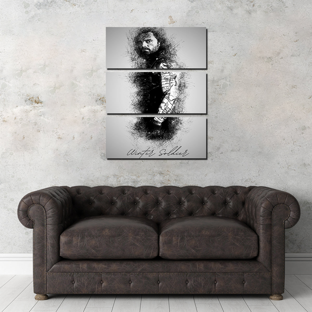 Winter Soldier Sketch Wall Art