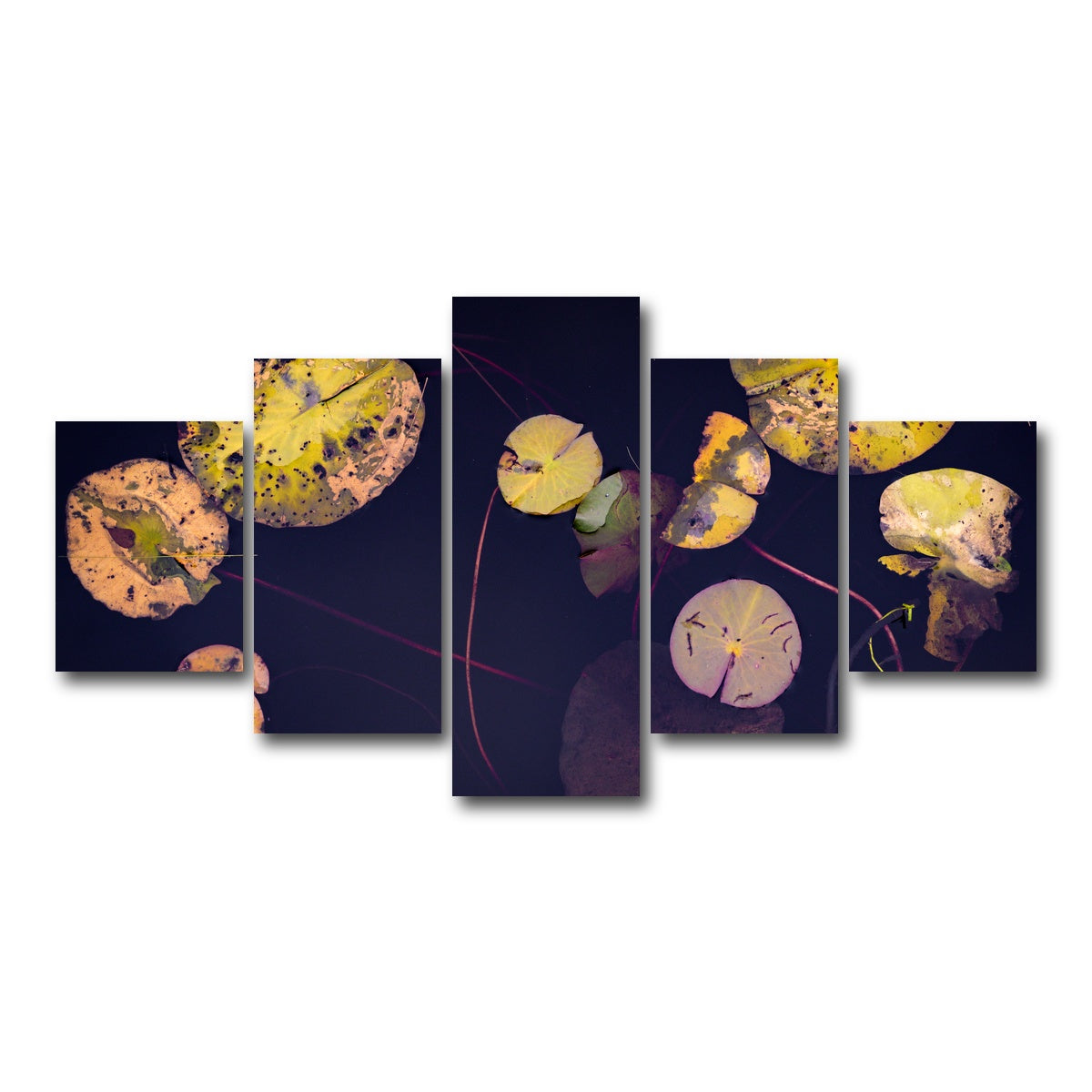 AUTO-MOCKUP WHITE | Winter Lillies | 5 Piece | Gallery Wrap Canvas | group=5_short