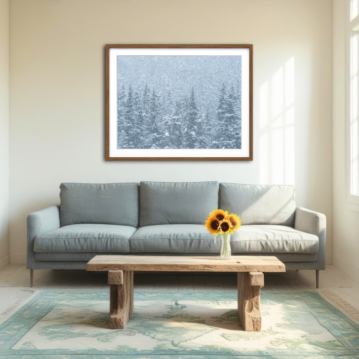 AUTO-MOCKUP ROOM | Winter Shames Wall Art