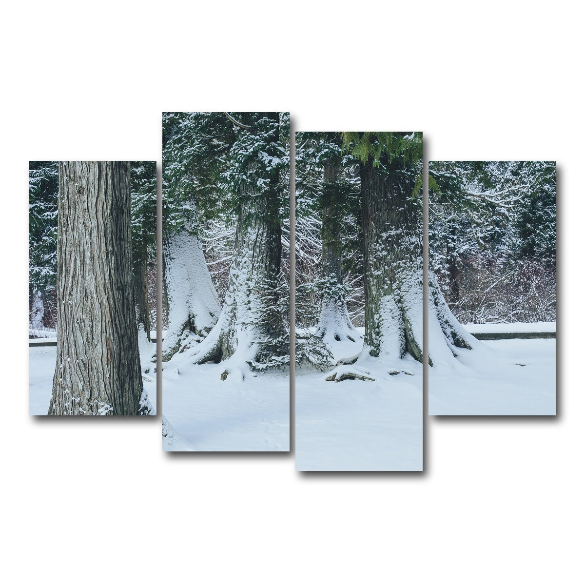 AUTO-MOCKUP WHITE | Winter in Northern BC | 4 Piece | Gallery Wrap Canvas | group=4_short