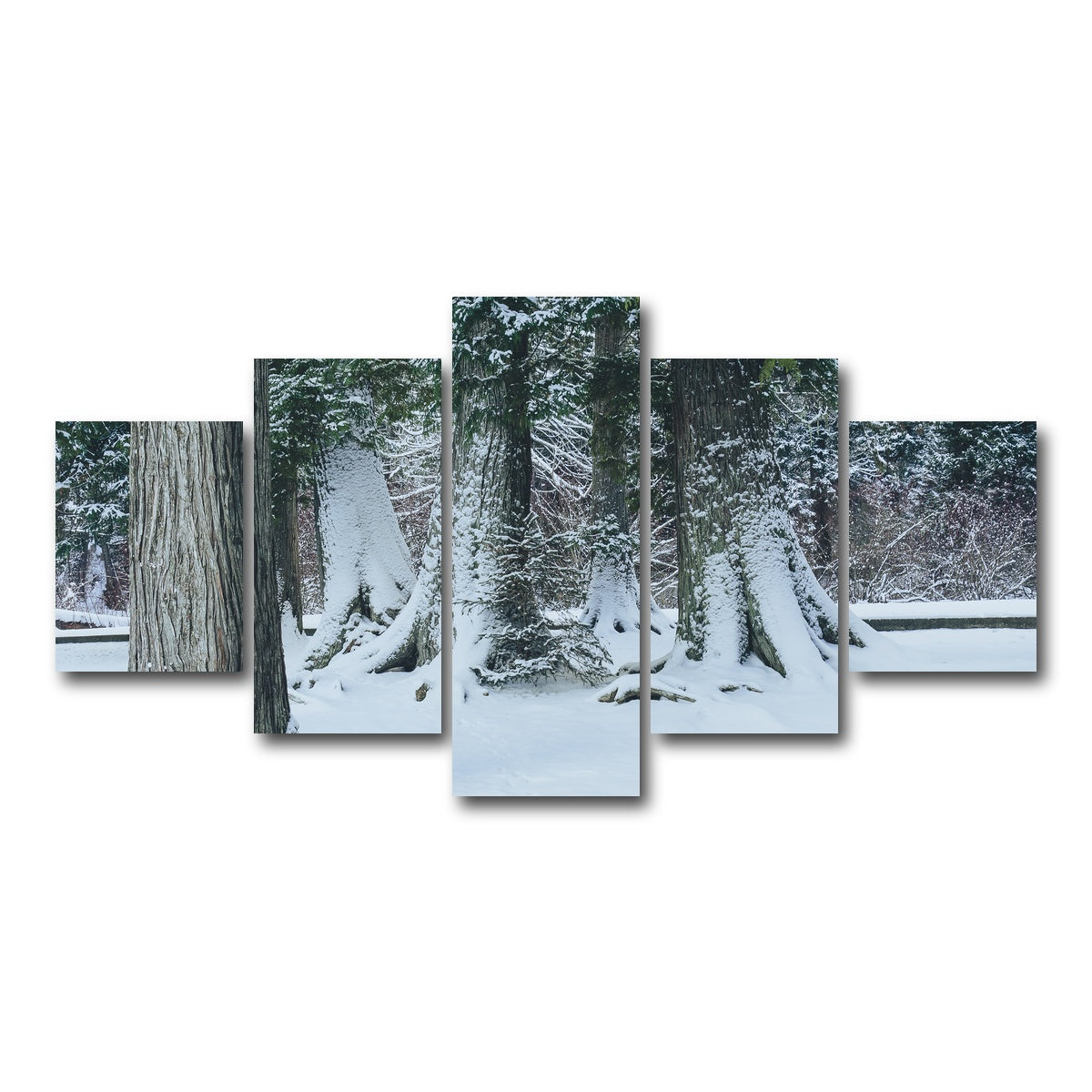 AUTO-MOCKUP WHITE | Winter in Northern BC | 5 Piece | Gallery Wrap Canvas | group=5_short