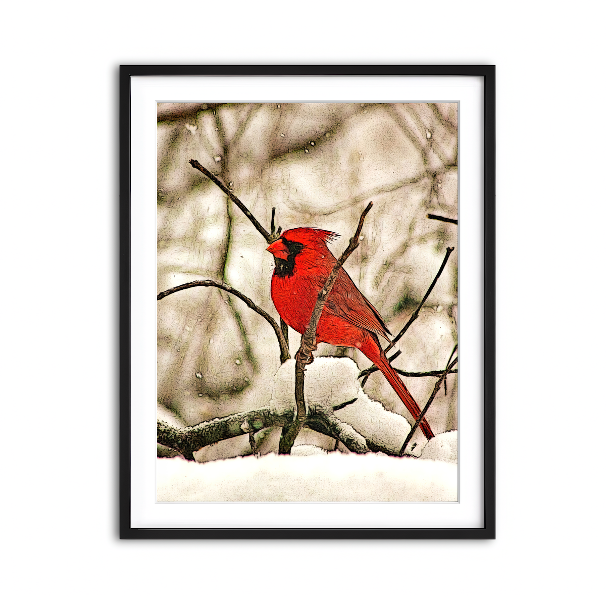 Framed Print 3x4 Black