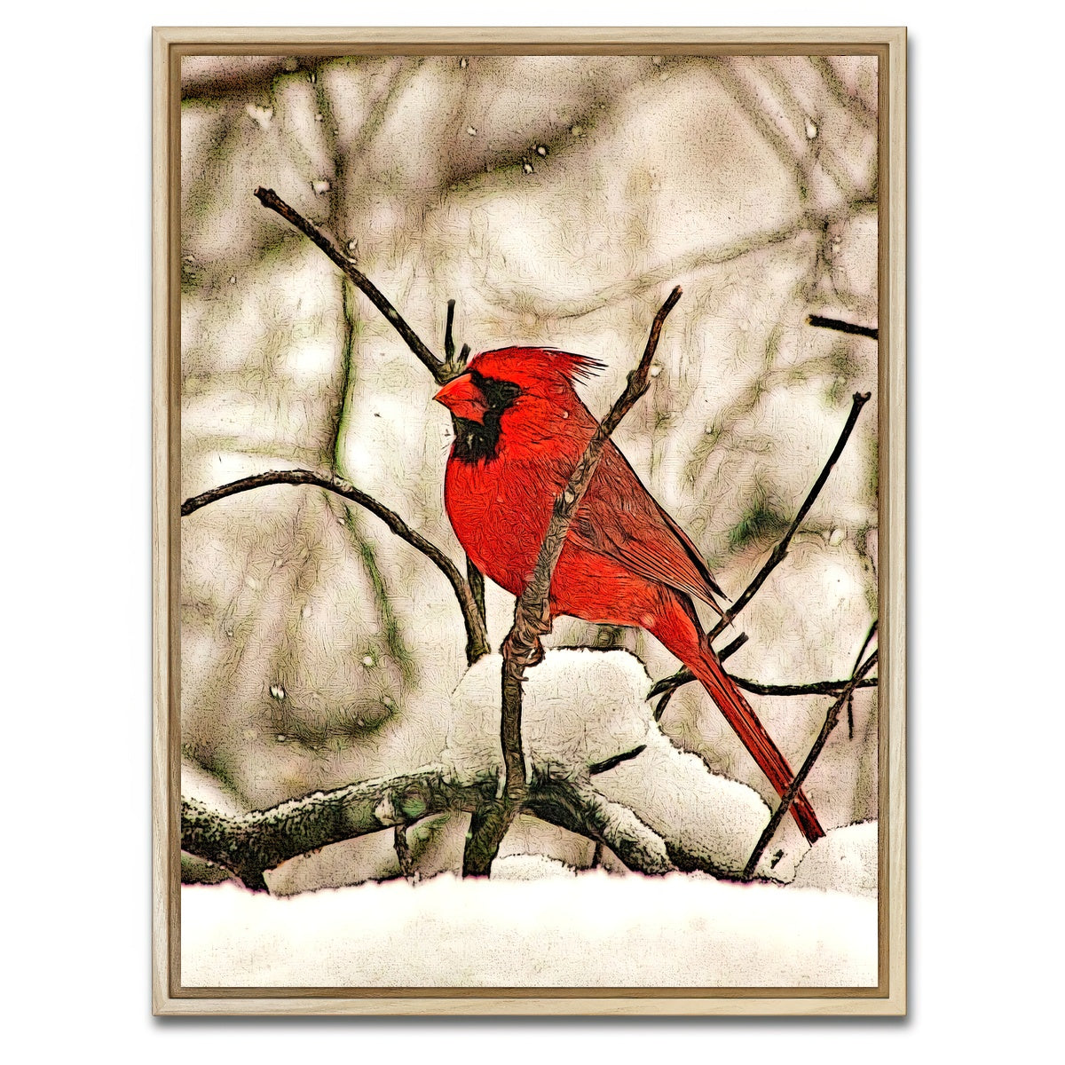 AUTO-MOCKUP WHITE | Winter's Perch | 1 Piece | Natural Framed Canvas | group=3x4