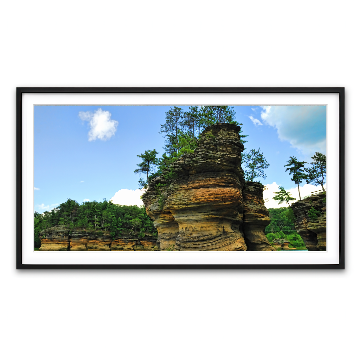 Framed Print 2x1 Black