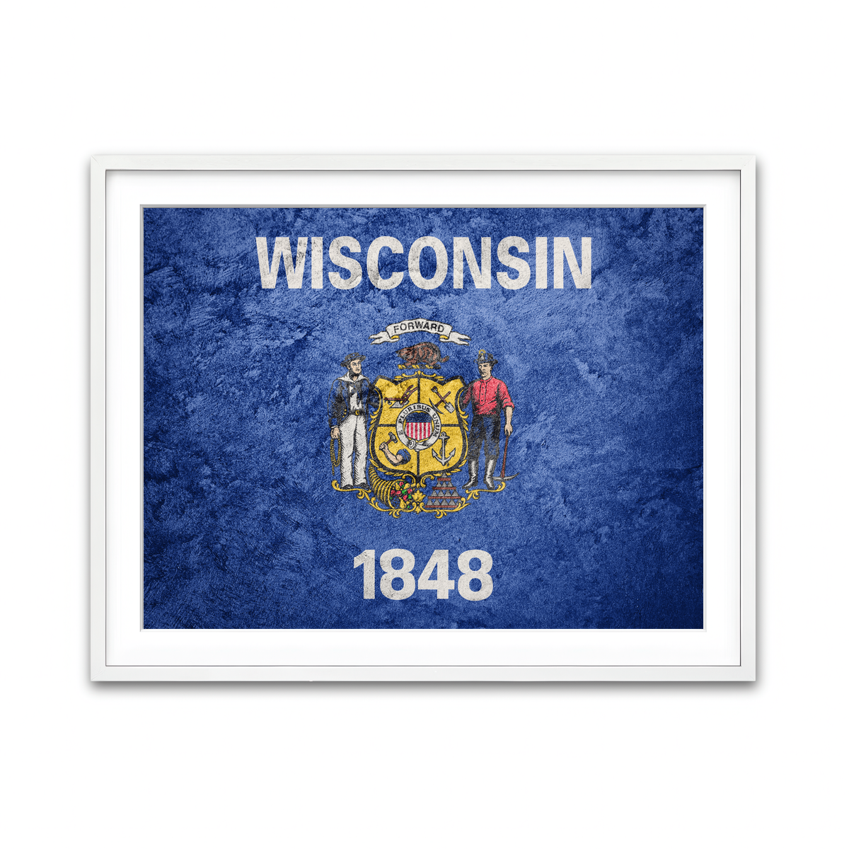 Framed Print 4x3 White