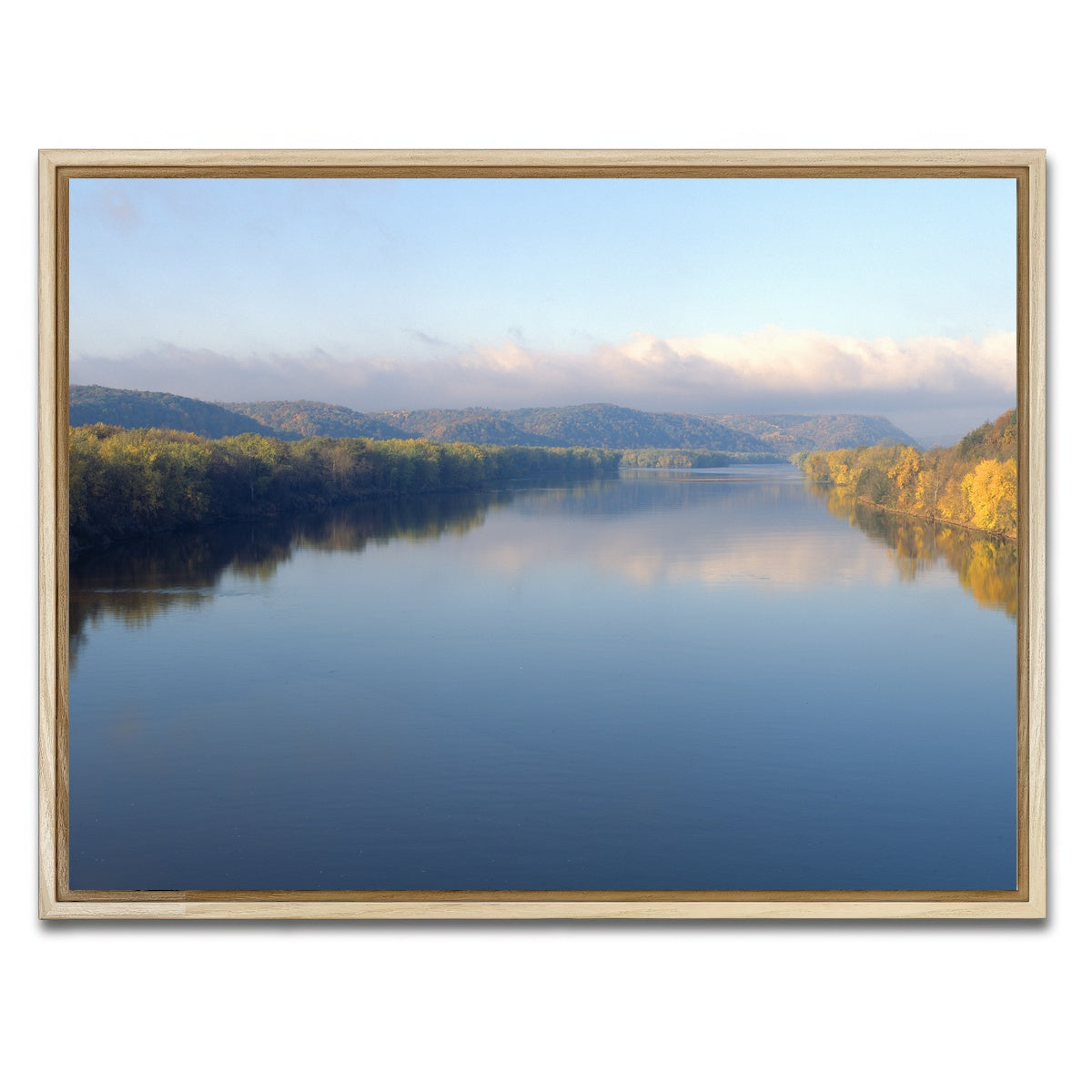 AUTO-MOCKUP WHITE | Wisconsin River | 1 Piece | Natural Framed Canvas | group=4x3