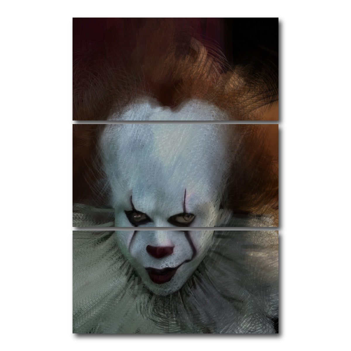 AUTO-MOCKUP WHITE | Wise Stare | 3 Piece | Gallery Wrap Canvas | group=12x24_stacked