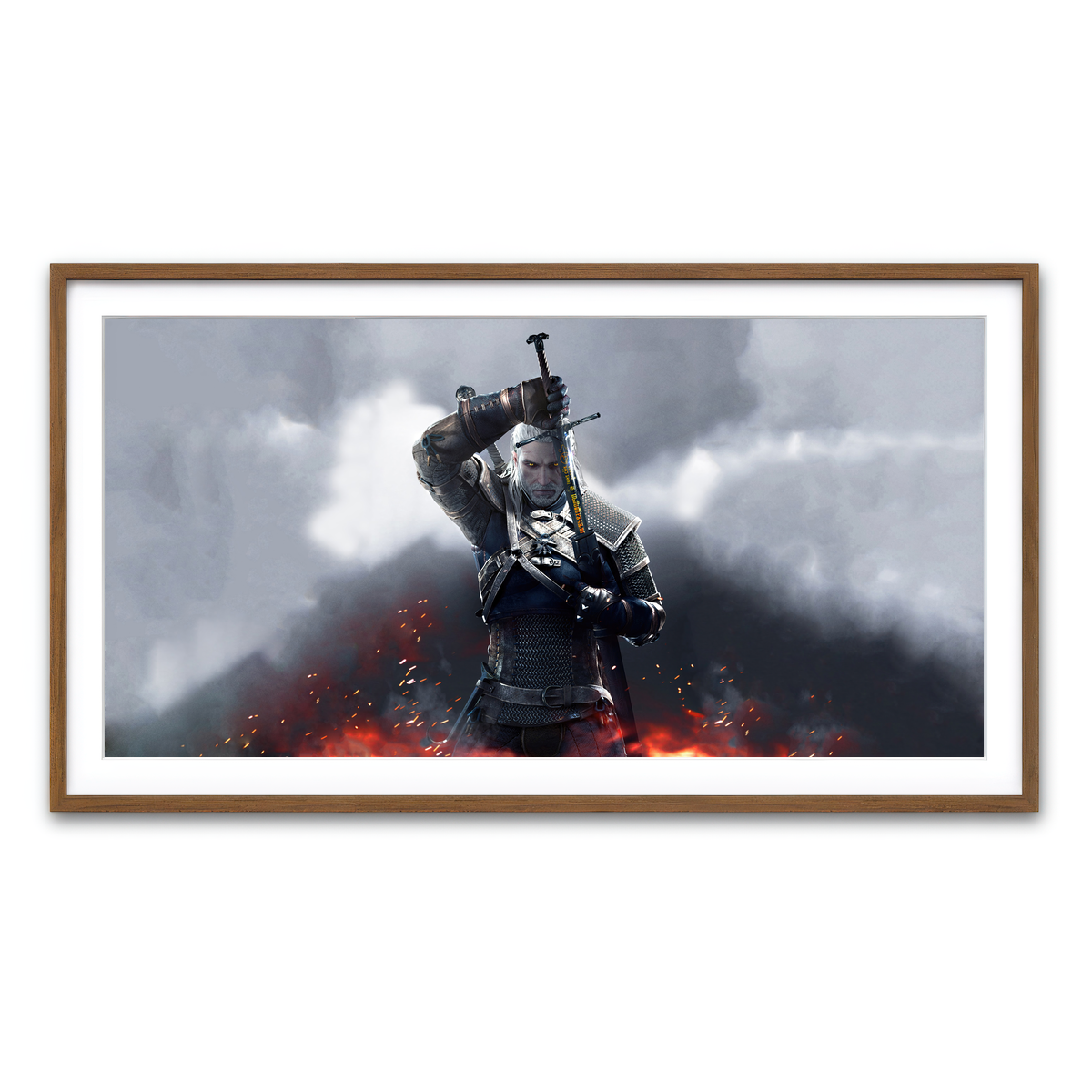 Framed Print 2x1 Walnut