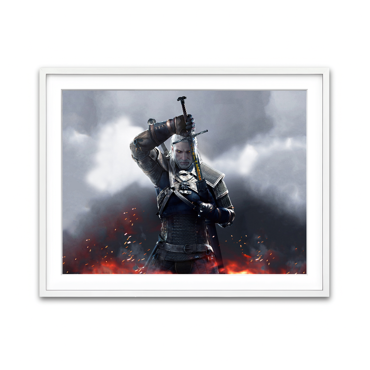 Framed Print 4x3 White