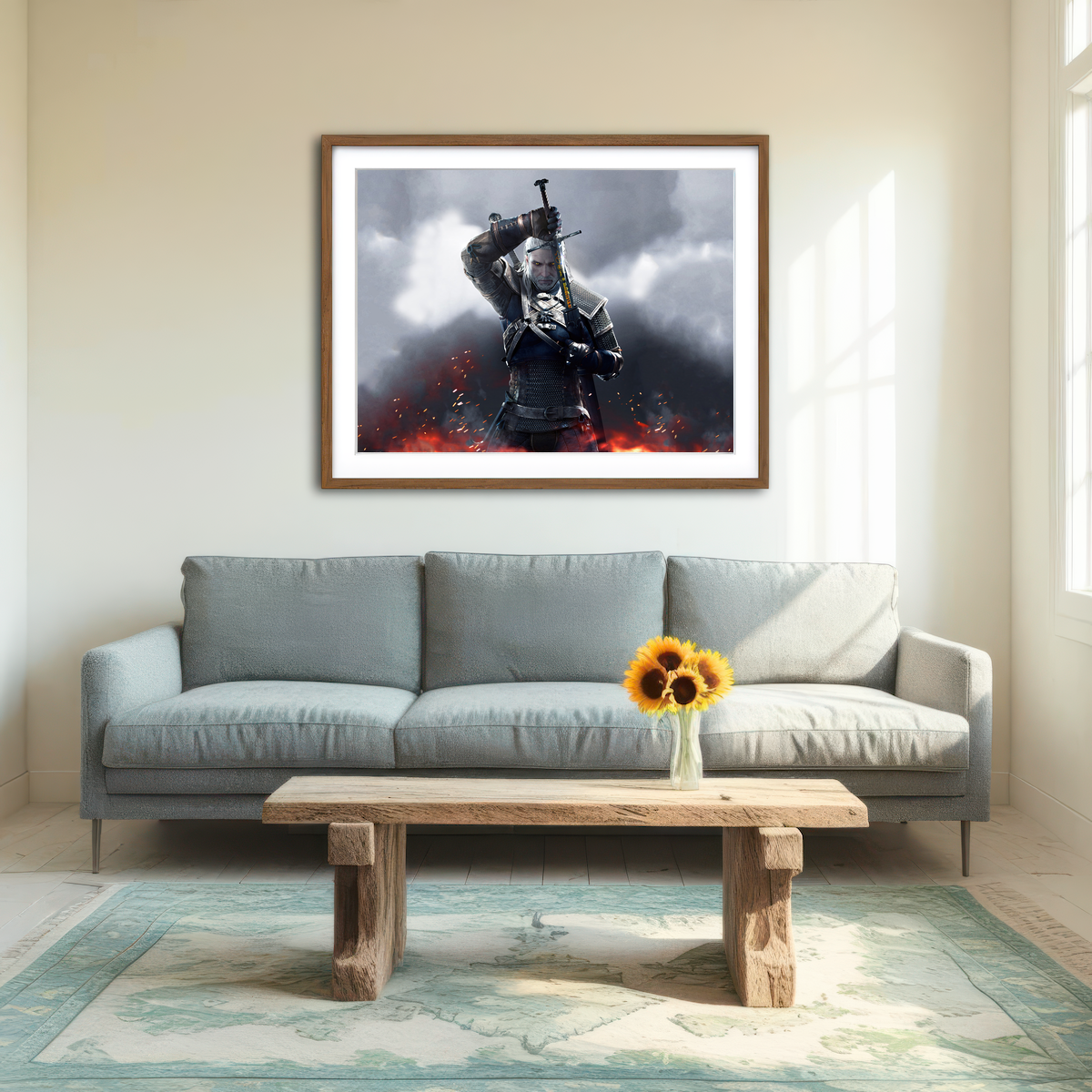 AUTO-MOCKUP ROOM | Witcher Wall Art